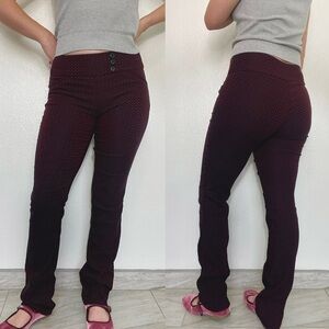 🦞Joe Benbasset | Red & Black Pull-On Dress Pants